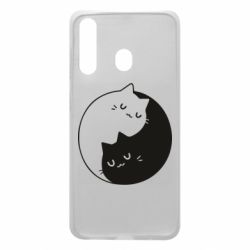 Чехол для Samsung A60 Cute yin yang cats - PrintSalon