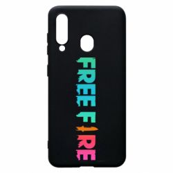 Чехол для Samsung A60 Free fire gradient logo - PrintSalon