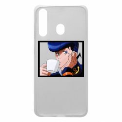 Чехол для Samsung A60 Higashikata Josuke drinking tea