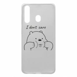 Чехол для Samsung A60 I don't care white - PrintSalon