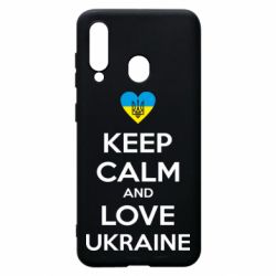 Чехол для Samsung A60 Keep calm and love - PrintSalon