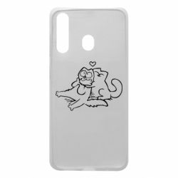 Чехол для Samsung A60 Кот Саймона Любовь - PrintSalon