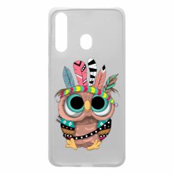Чехол для Samsung A60 Little owl with feathers - PrintSalon