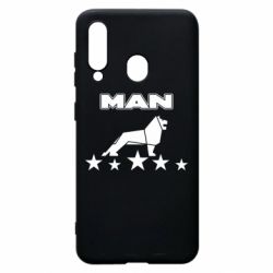 Чехол для Samsung A60 Man lion and stars - PrintSalon