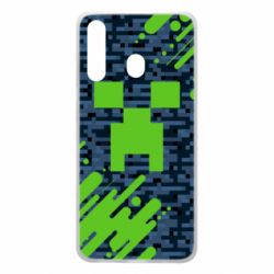 Чехол для Samsung A60 Minecraft Creeper - PrintSalon