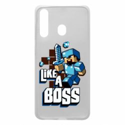 Чехол для Samsung A60 Minecraft Like a Boss - PrintSalon