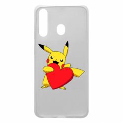 Чехол для Samsung A60 Pikachu Heart - PrintSalon
