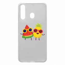 Чехол для Samsung A60 Pineapple with watermelon - PrintSalon