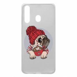 Чехол для Samsung A60 Pug And Coffee - PrintSalon
