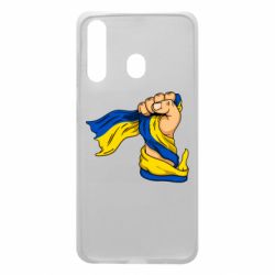 Чехол для Samsung A60 Рука с украинским флагом - PrintSalon