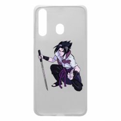 Чехол для Samsung A60 Sasuke with katana - PrintSalon