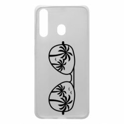 Чехол для Samsung A60 Sunglasses And Palm Trees - PrintSalon