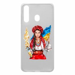Чехол для Samsung A60 Украинская девушка в венку - PrintSalon