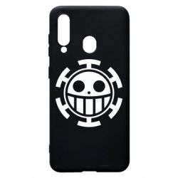 Чехол для Samsung A60 Ван Пис флаг Трафальгара - PrintSalon