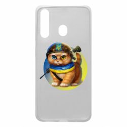 Чехол для Samsung A60 Военный котик - PrintSalon