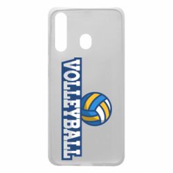 Чехол для Samsung A60 Volleyball text and ball - PrintSalon