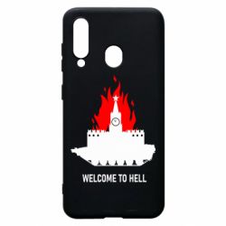 Чехол для Samsung A60 Welcome to Hell - PrintSalon