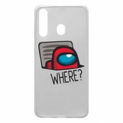 Чехол для Samsung A60 Where? ( Among Us ) - PrintSalon