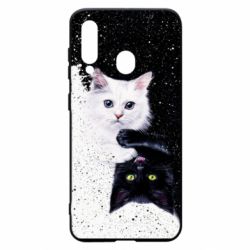 Чехол для Samsung A60 Yin and Yang cats - PrintSalon