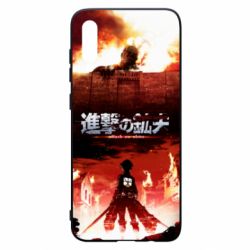 Чехол для Samsung A70 Attack of the Titans - PrintSalon