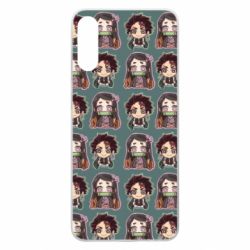 Чехол для Samsung A70 Cute Tanjiro with Nezuko - PrintSalon