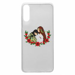 Чохол для Samsung A70 Дівчина цілує солдата