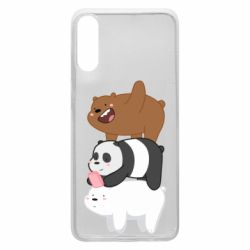 Чехол для Samsung A70 Гризли Панда и Белый - PrintSalon