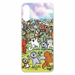 Чохол для Samsung A70 Коти танцюють - PrintSalon