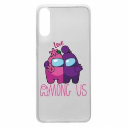 Чехол для Samsung A70 Love is Among Us - PrintSalon