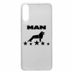 Чехол для Samsung A70 Man lion and stars - PrintSalon