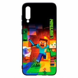 Чехол для Samsung A70 Майнкрафт - PrintSalon