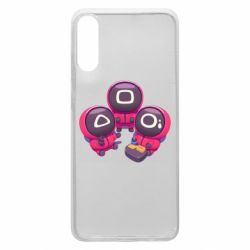 Чехол для Samsung A70 Милые солдаты из игры в кальмара - PrintSalon