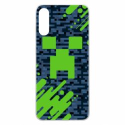 Чехол для Samsung A70 Minecraft Creeper - PrintSalon