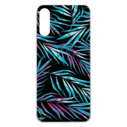 Чохол для Samsung A70 Neon Palm Leaves - PrintSalon