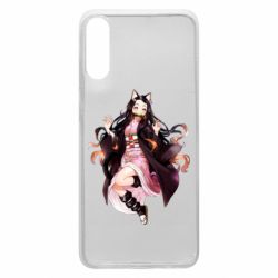 Чехол для Samsung A70 Nezuko cat