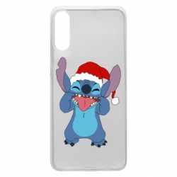 Чехол для Samsung A70 Новогодний Стич - PrintSalon