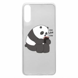 Чехол для Samsung A70 Панда лайк - PrintSalon