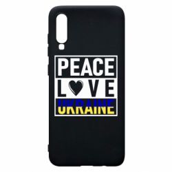 Чехол для Samsung A70 PEACE LOVE UKRAINE - PrintSalon