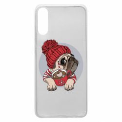 Чехол для Samsung A70 Pug And Coffee - PrintSalon