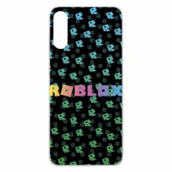 Чехол для Samsung A70 Roblox And Logo 3D - PrintSalon