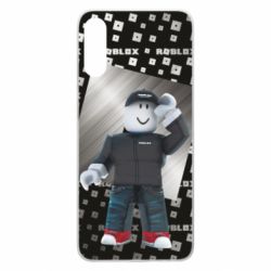 Чохол для Samsung A70 Roblox And Metal Logo - PrintSalon