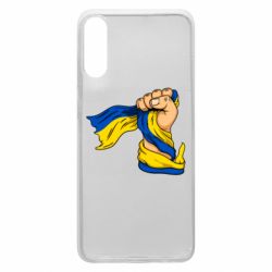 Чехол для Samsung A70 Рука с украинским флагом - PrintSalon