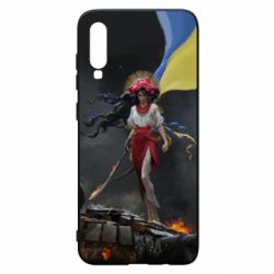 Чохол для Samsung A70 Українка захисниця - PrintSalon