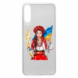 Чехол для Samsung A70 Украинская девушка в венку - PrintSalon