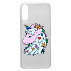 Чехол для Samsung A70 Unicorn Princess - PrintSalon
