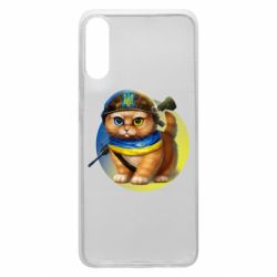 Чехол для Samsung A70 Военный котик - PrintSalon