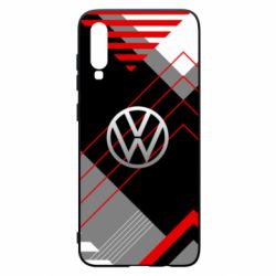 Чехол для Samsung A70 Volkswagen logo and abstraction