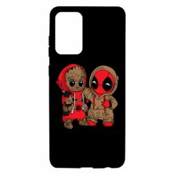 Чехол для Samsung A72 5G Baby Groot And Deadpool - PrintSalon