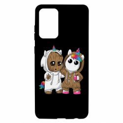 Чехол для Samsung A72 5G Baby Groot And Unicorn - PrintSalon