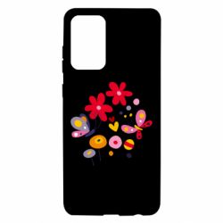 Чехол для Samsung A72 5G Flowers and Butterflies - PrintSalon